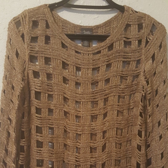 Travelers Collection by Chicos Sweater Crochet - Picture 1 of 3